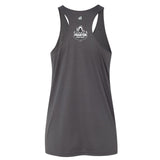PHANTOM Women's Racerback Performance Tank Top- Gray- Back