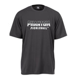Mens Gray Short Sleeve Perf Tee