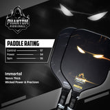 PHANTOM IMMORTAL 16MM T800 Carbon Fiber Pickleball Pro Paddle with Cover-paddle rating