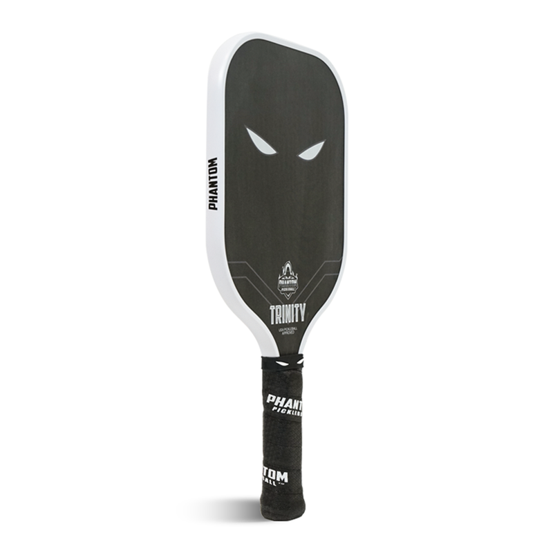 Phantom TRINITY 14MM T700 Raw Carbon Fiber Thermoformed Pro Pickleball Paddle w/ Premium Cover- Stand picture