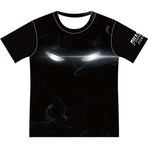 TEAM PHANTOM Unisex Short Sleeve Dry-Fit Full Sublimation T-Shirt - Black