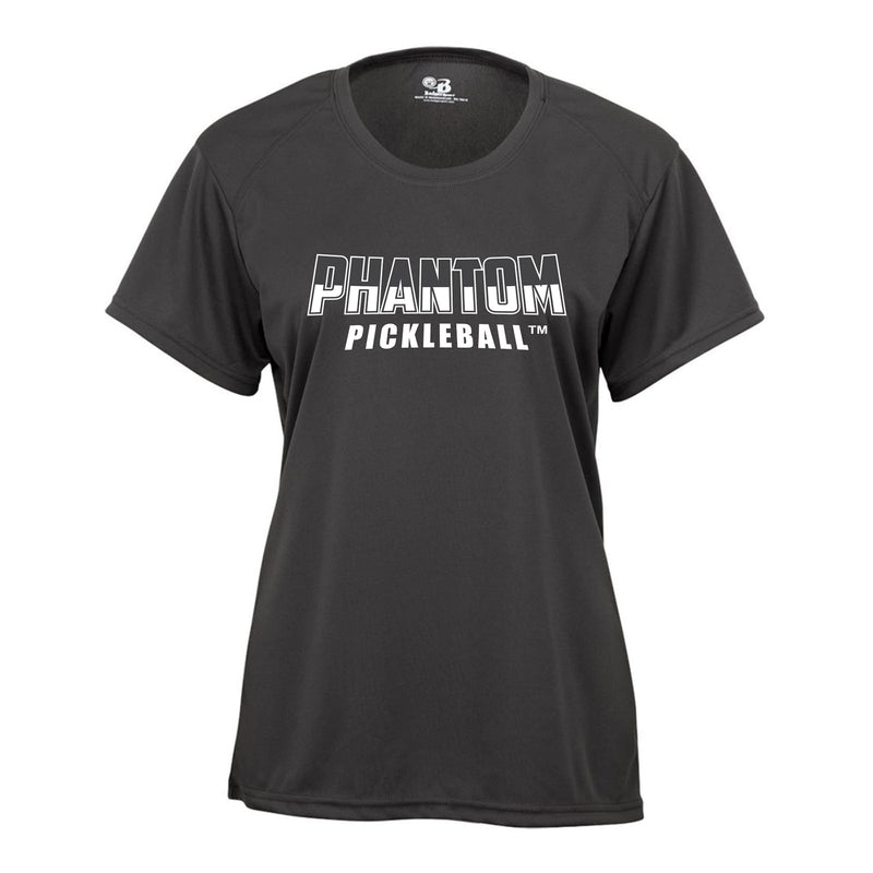 PHANTOM Women's Short Sleeve Performance Tee Shirt- Gray