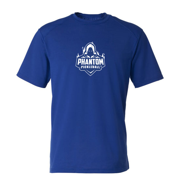 PHANTOM Men's Short Sleeve Performance Tee Shirt- Blue