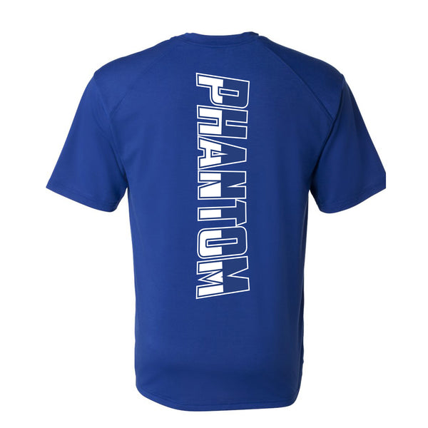 PHANTOM Men's Short Sleeve Performance Tee Shirt- Blue