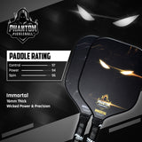 PHANTOM IMMORTAL 16MM T800 Carbon Fiber Pickleball Pro Paddle with Cover