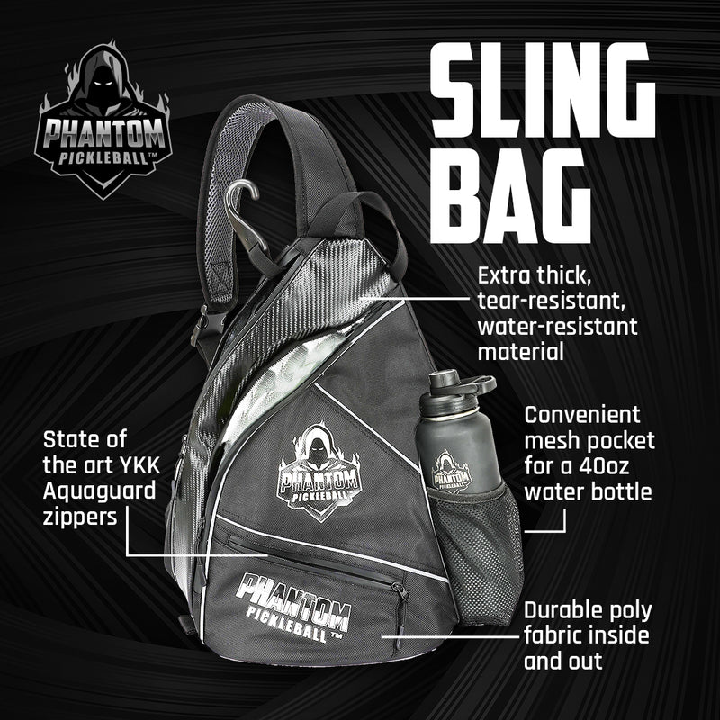 Phantom Pickleball Sling Bag Front