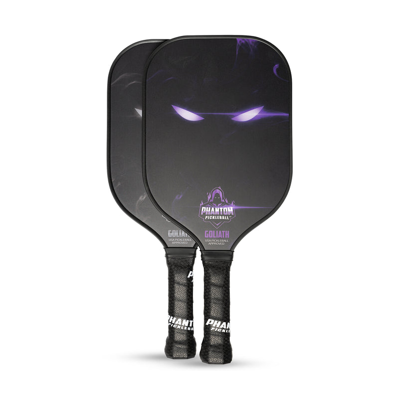 Goliath Steel and Purple Full Paddle Overlapping