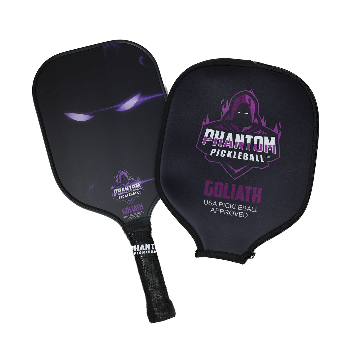 PHANTOM GOLIATH 16MM T800 Carbon Fiber Pickleball Pro Paddle with Cove