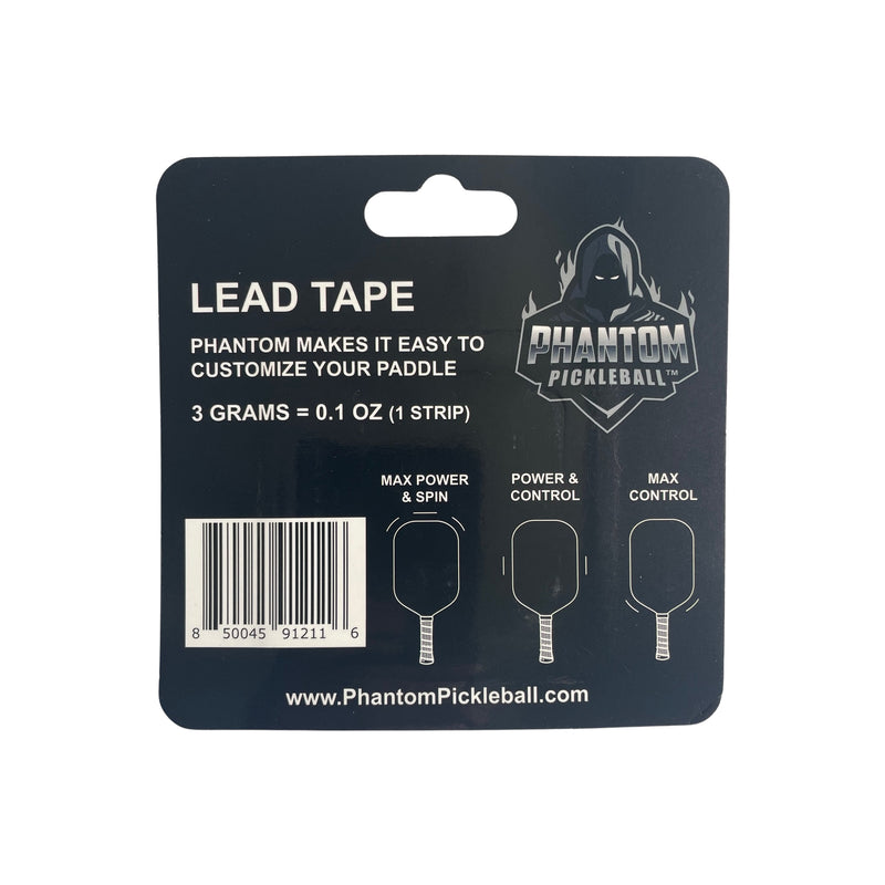 Phantom Pickleball Lead Tape - 12 count - Pre-Cut - 3 gram bars