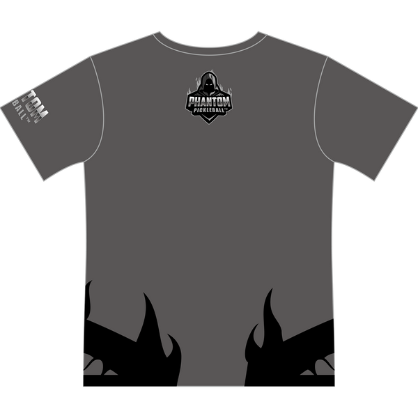 TEAM PHANTOM Unisex Short Sleeve Dry-Fit Full Sublimation T-Shirt - Gray